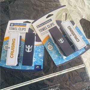 Royal Caribbean Towel/Chair Clips 2x NWT Cruise Beach Pool Travel